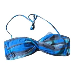 NEW Oakley Twist Front Pacific Blue Bikini Top Size small